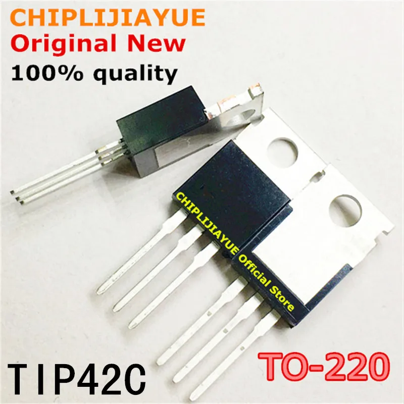 Новый и оригинальный чипсет TIP42C TO220 TIP42 TO-220 10 шт. | Электронные компоненты
