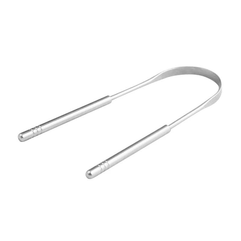 Скребок для языка из нержавеющей стали щетка чистки свежего дыхания с покрытием