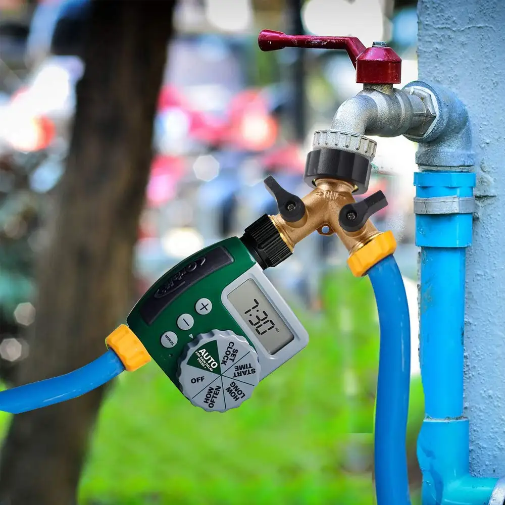 

3/4 Inch 2 Way Brass Hose Faucet Manifold Garden Tap Splitter Water Segregator Pipe Divider Switcher Control Shut Off Valve