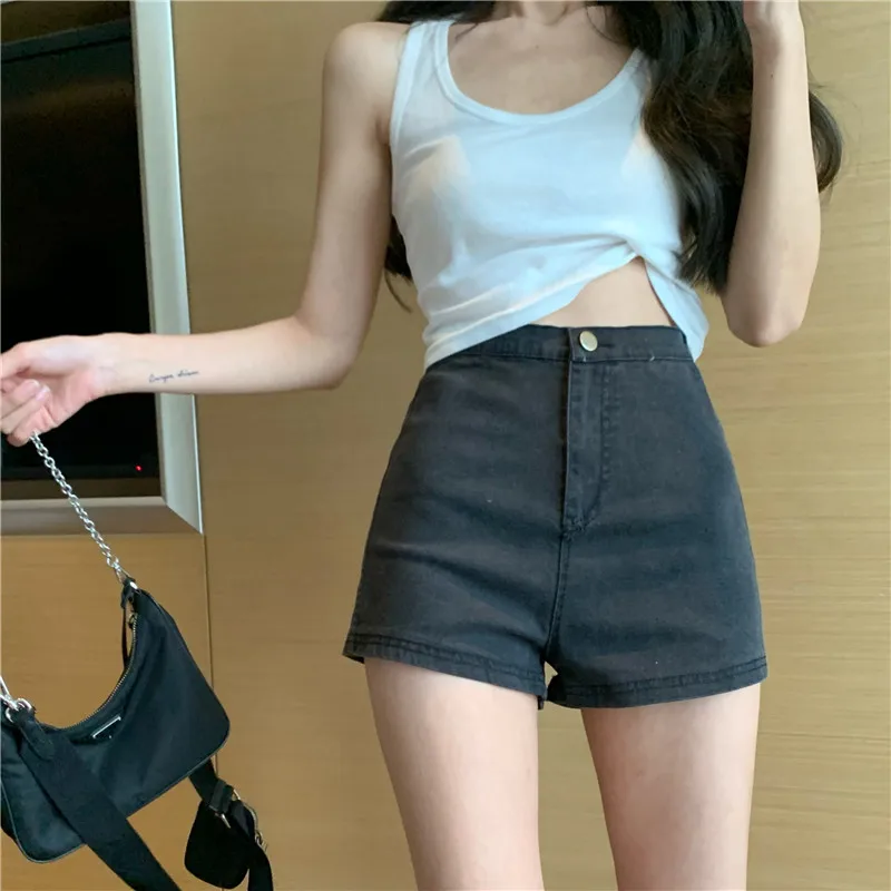

2021 High Quality Summer Women Shorts Sexy Ripped Hole Jeans Woman Shorts High Waist Womens Clothing Slim Ropa De Mujer WPY3793