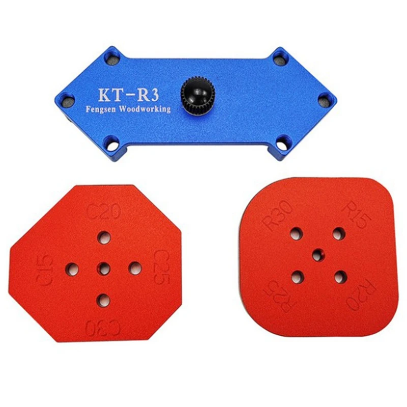 

Router Table Corner Jig Templates Radius C/R Angle Locator for Woodworking Wood Milling Trimming Milling Circle Corner