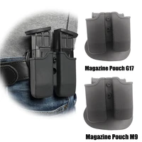 double magazine holder universal 9mm 40 mag holster for glock 17 beretta m9 m92 double paddle mag pouch holster