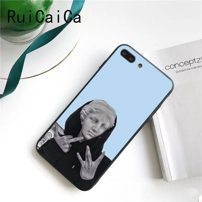Ruicaica Mona Lisa Art David Line Красочный милый чехол для телефона iPhone 8 7 6 6S X XS MAX 5 5S SE XR 11 Pro Max |