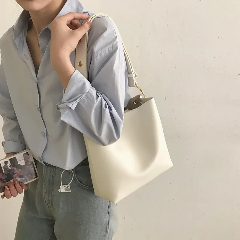 

Casual Tote Bags for Womens Shopper Purses and Handbags Composite Bag Shoulder Woman Solid Color Underarm 2021 Summer New Bolsas