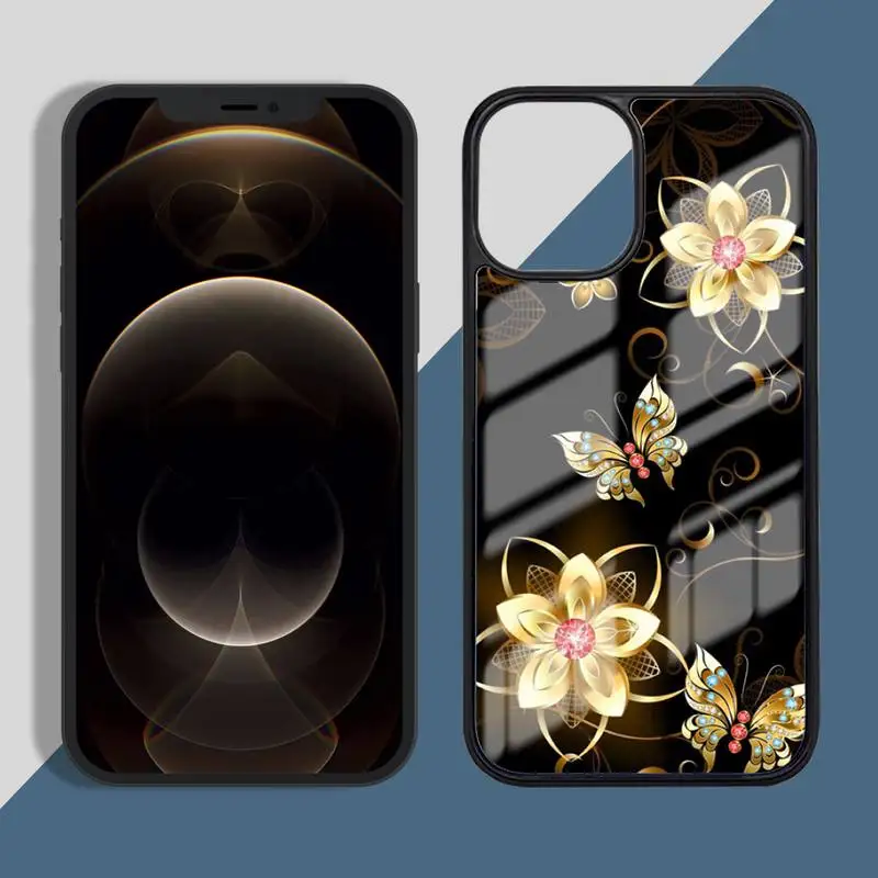 

Bright Butterfly Phone Case PC for iPhone 11 12 pro XS MAX 8 7 6 6S Plus X 5S SE 2020 XR