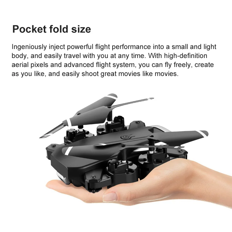 Мини-Дрон KK6 с Wi-Fi FPV 4K HD камерой, режим удержания высоты, вертолет, складной, для селфи, Квадрокоптер, Дрон VS M69, подарок