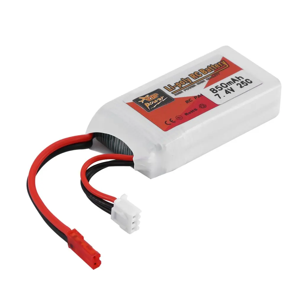 

Zop Power 7.4v 850mAh 25c 2s Lipo Battery Jst Plug Rechargeable Battery For Rc Racing Drone Helicopter Car Model GRP763048