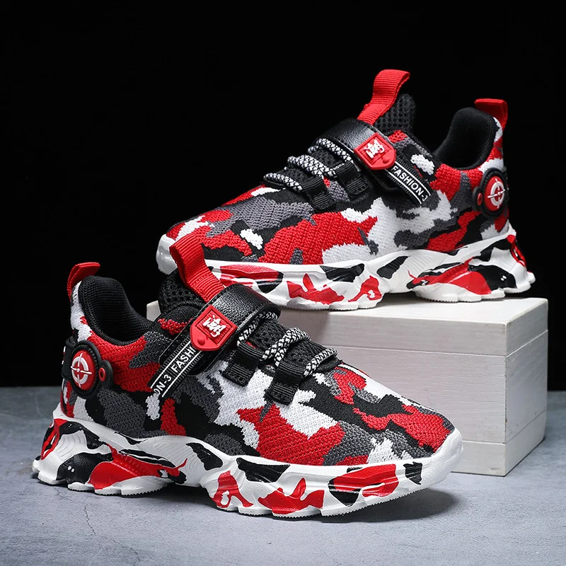 

Детские камуфляжные кроссовки; Теннисные кроссовки для бега; Кроссовки для мальчиков; Детская повседневная обувь для мальчиков; Chaussure Enfant О...