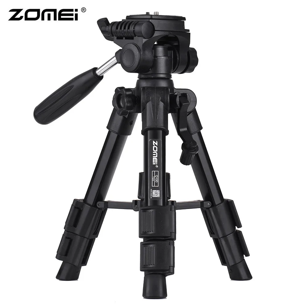 Алюминиевый штатив ZOMEI Q100 для камеры 52 см/20 дюймов легкий дорожный мини-штатив с