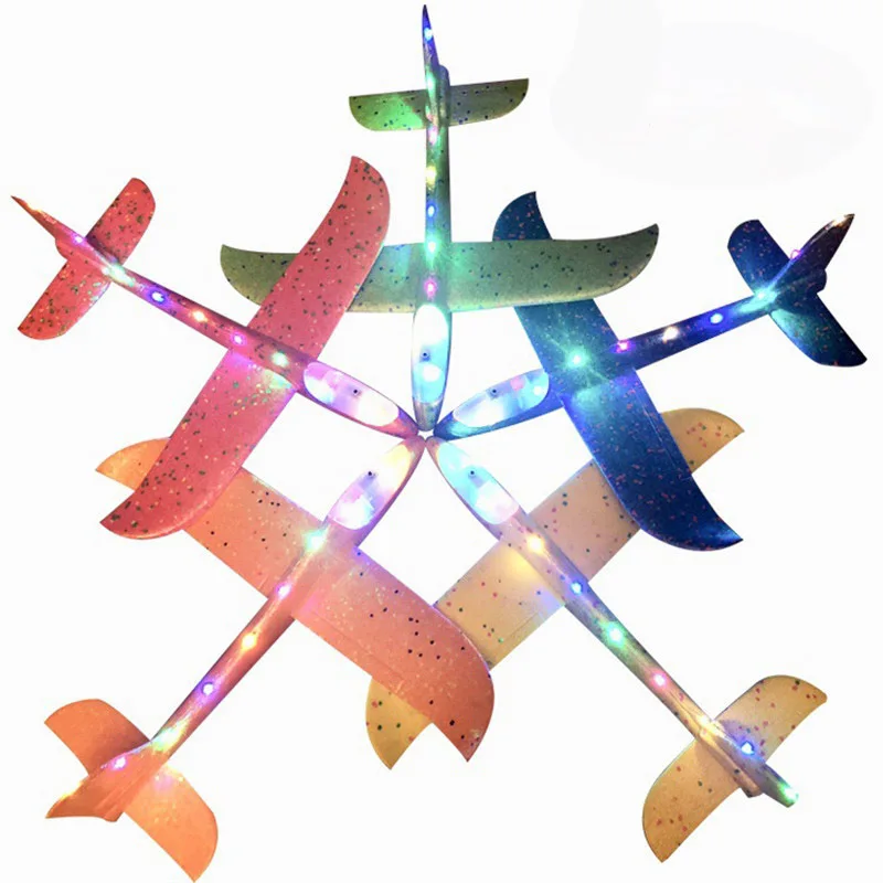 1 шт. 48 см детские игрушки ручной бросать пены модель самолета на открытом воздухе