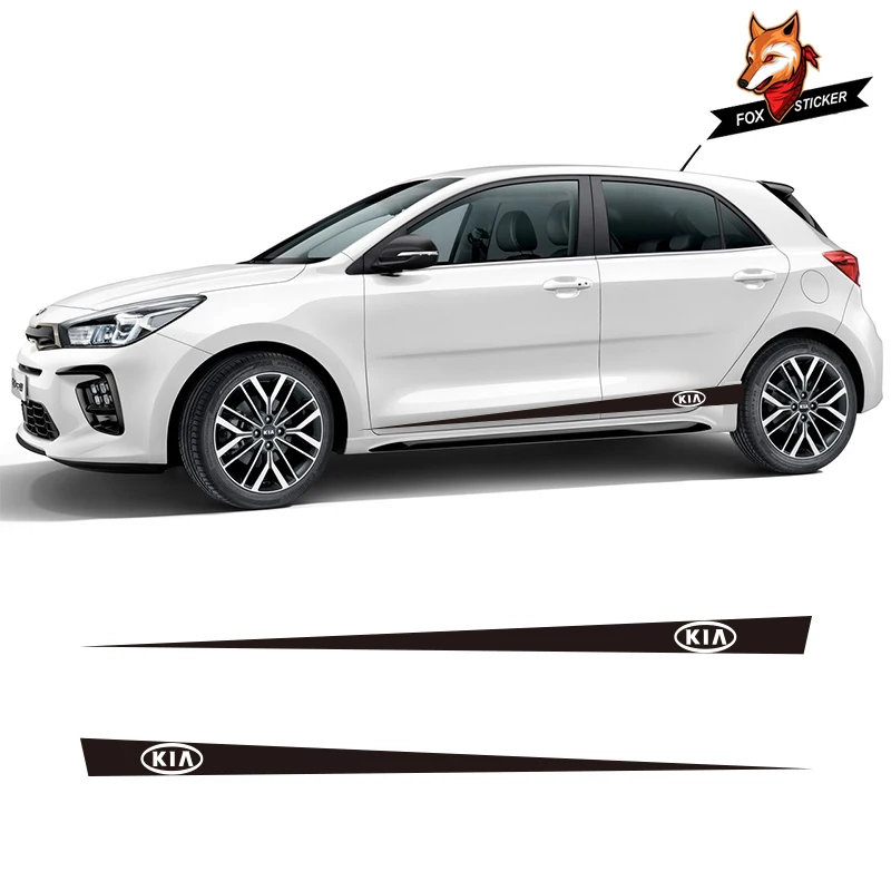 Виниловые графические наклейки с боковыми полосками 2 шт. для Kia Ceed Forte Soul Stonic Sportage