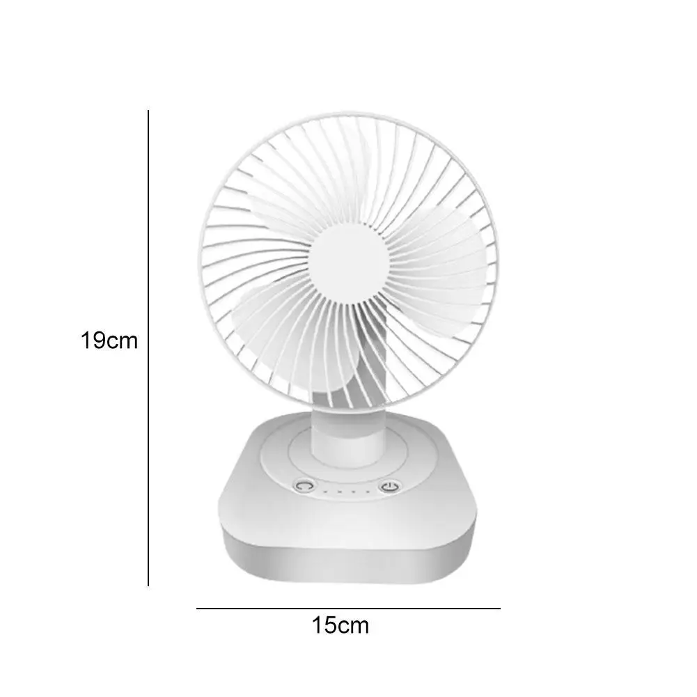 

USB Rechargeable Fan Silent Portable Fan Adjustable Travel and Powered Fan USB USB For Camping Office Battery P8T9