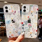 Прозрачный чехол с цветами для Samsung Galaxy A32 A50 A51 A70 A71 A52 A72 A21S A12 A22 S20 FE S21 Plus Note 20, ультрамягкий силиконовый чехол