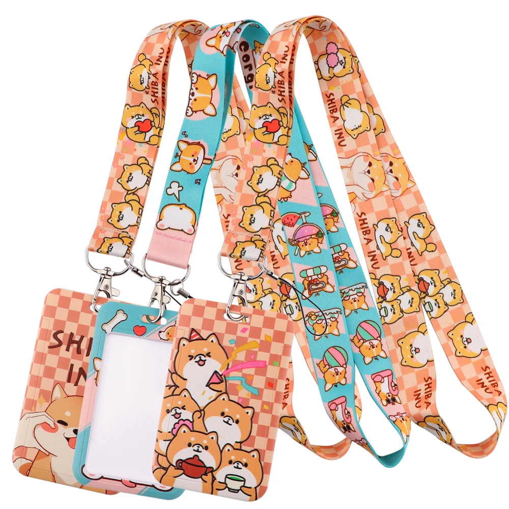 

K3738 Corgi Dog Cute Lanyards Keychain Neck Strap Mobile Phone Keys ID Card Holder Lanyard For Keys DIY Hanging Rope Lanyards