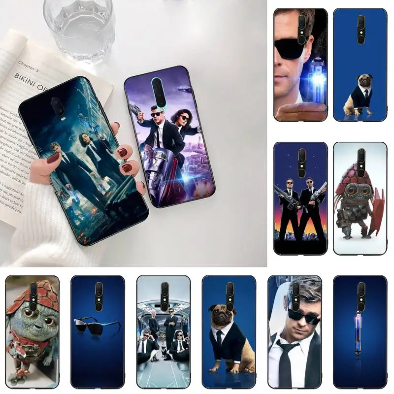

CUTEWANAN Men In Black International poster Black Soft Shell Phone Case Capa For Oppo A5 A9 2020 Reno2 z Renoace 3pro Realme5Pro