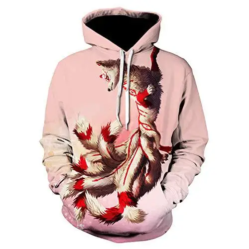 

2021 Sweater Spring And Autumn Sweater Casual All-match Fashion Slim Slimming Sweater 3D Printing Loose Hooded Pullover Sweater