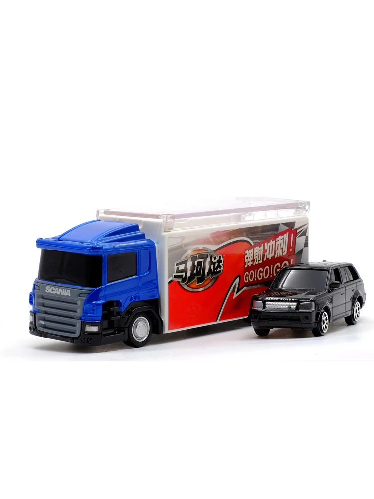 RMZ CITY 1:64 Скрытая пусковая установка инерционный фургон с литым под давлением