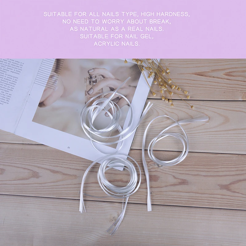 100/200 см профессиональные волоконные ногти акриловые наконечники стеклянные