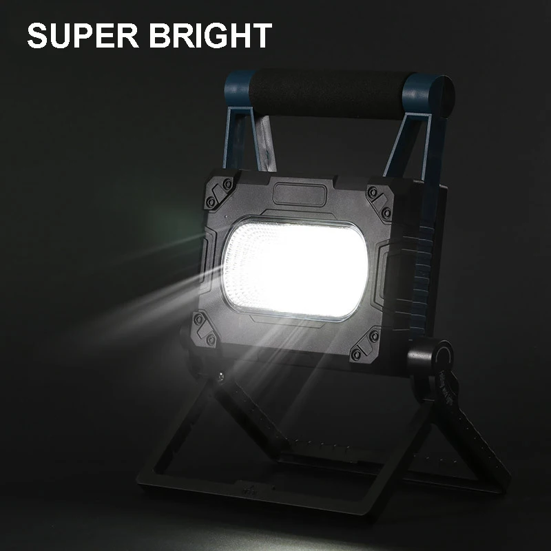 

300W Portable Solar Work Light Searchlight USB Rechargeable Flashlight Camping Fishing Light Waterproof Outdoor Working Lamps