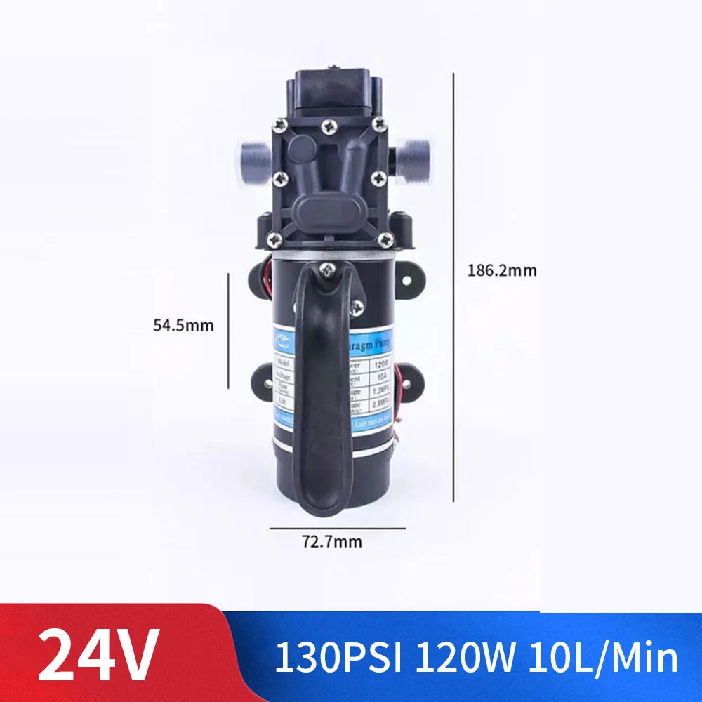 return valve type Электрический 12V 24V 120W 188PSI 10/мин водяная пленка высокого Давление самовсасывающий насос возврата насос обратного Управление для сада - Напряжение: return valve type
