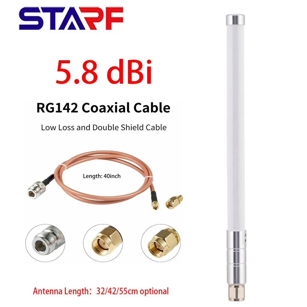 

Антенна Lora 2G/3G/4G, 5,8-860 МГц, Стандарт N, разъем «папа»