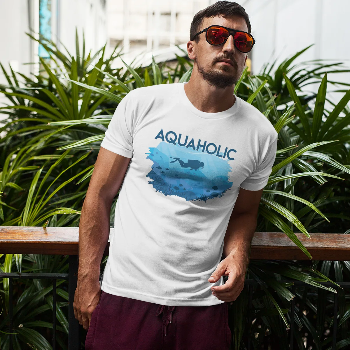 

CmetNi aquaholic I divers gifts Red Funny Gothic Anime Streetwear For Boy Custom T-Shirts 106814