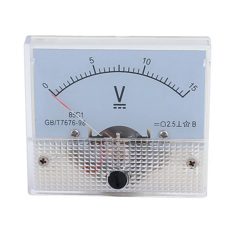 

2020 DC 30V Analog Panel Volt Voltage Meter Voltmeter Gauge 85C1 5V 10V 15V 20V 30V 50V 100V 200V 300V Mechanical Voltage Meters
