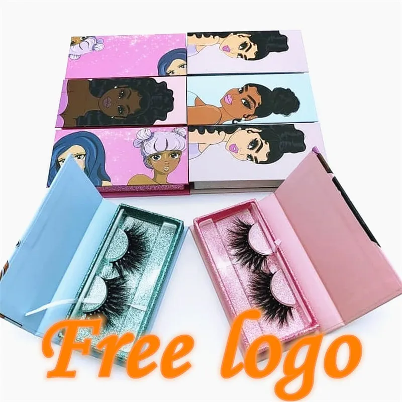 Новая пустая упаковка для ресниц коробка одна девушек дизайн 25 мм полосы 3D