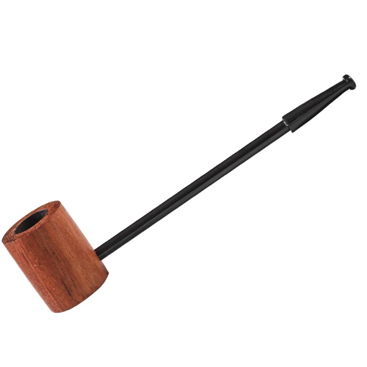 Red wood Cigar Pipe Holder straight tobacco Store Smoking Accessories Men Gadget Best Christmas Gift For Husband | Дом и сад