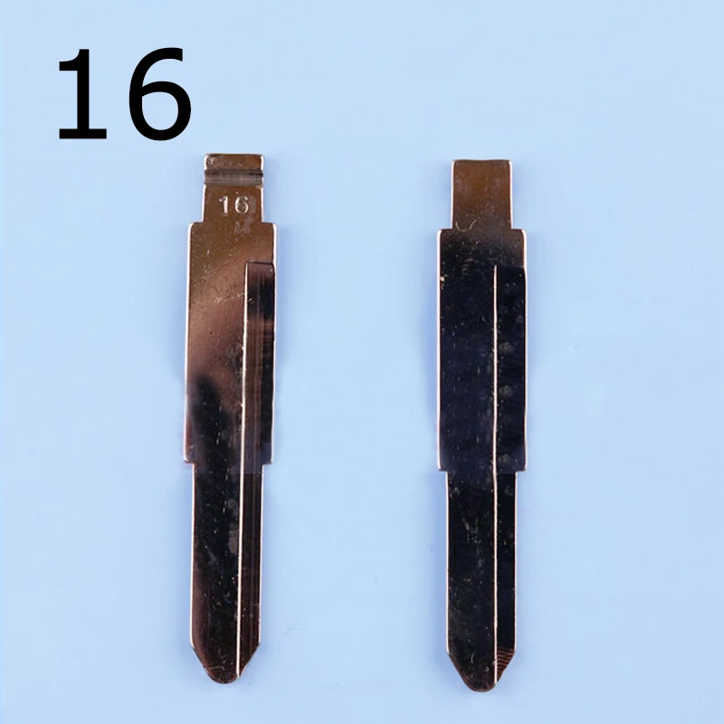16 1-20# ключа автомобиля заготовка для ключа номер 01 02/03/04/5/7/11/15/16/20# для Kia hyundai Lada ключи щётки стеклоочистителя заготовка для ключа - Цвет: 16