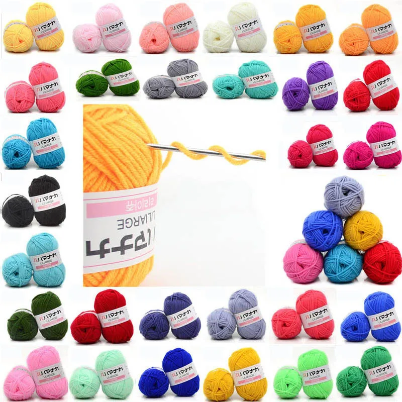 Ручная вязка своими руками детское вязание разноцветное ручное шерсть 4 слоя