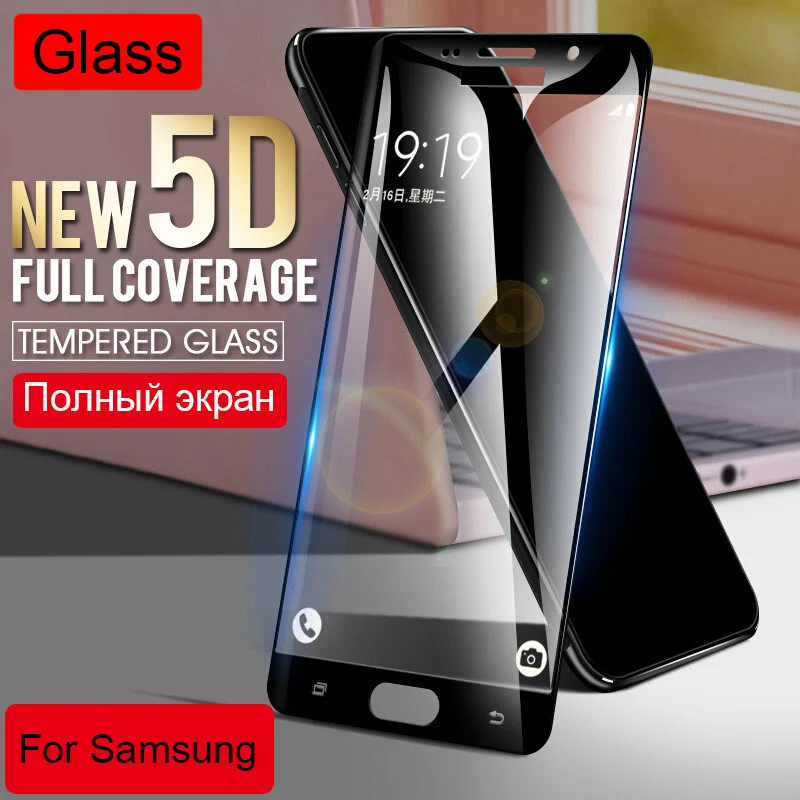 Закаленное стекло 5D с полным покрытием для Samsung J3 2017 EU J2 Prime J7 Max закаленное J5 Pro Duo