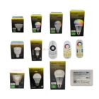 Светодиодная лампа Miboxer 2,4G MR16 GU10 E14 E27, светодиодная лампа 4 Вт, 5 Вт, 6 Вт, 9 Вт, 12 Вт, CCT RGB + CCT, беспроводная Светодиодная лампа с Wi-Fi и дистанционным управлением, Milight