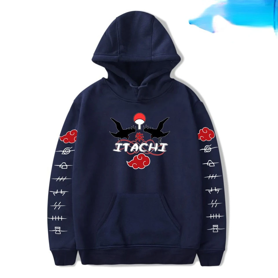Толстовка с капюшоном аниме Наруто Женский Повседневный модный свободный свитер
