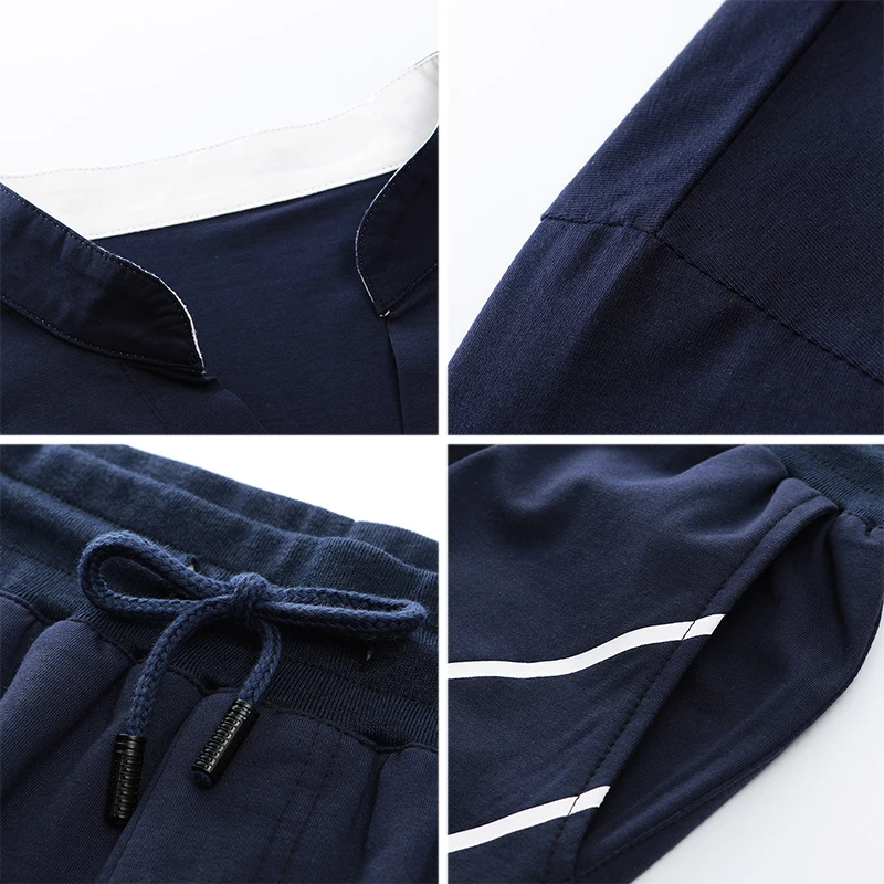 Мужской спортивный костюм BROWON хлопковая футболка с коротким рукавом и шорты