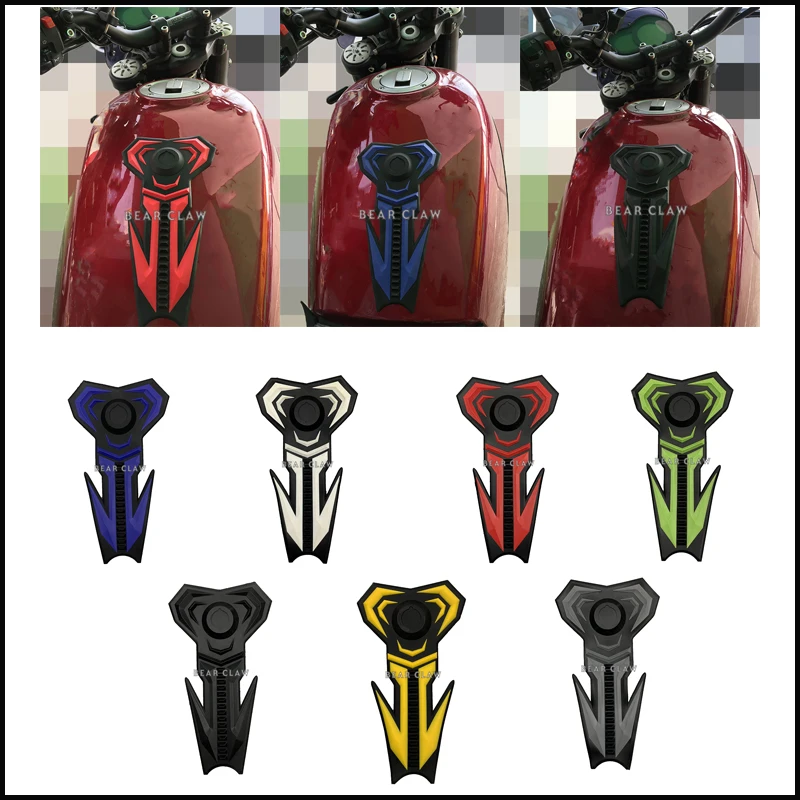 Универсальная защитная наклейка рыбья кость для мотоцикла бензобака топливного