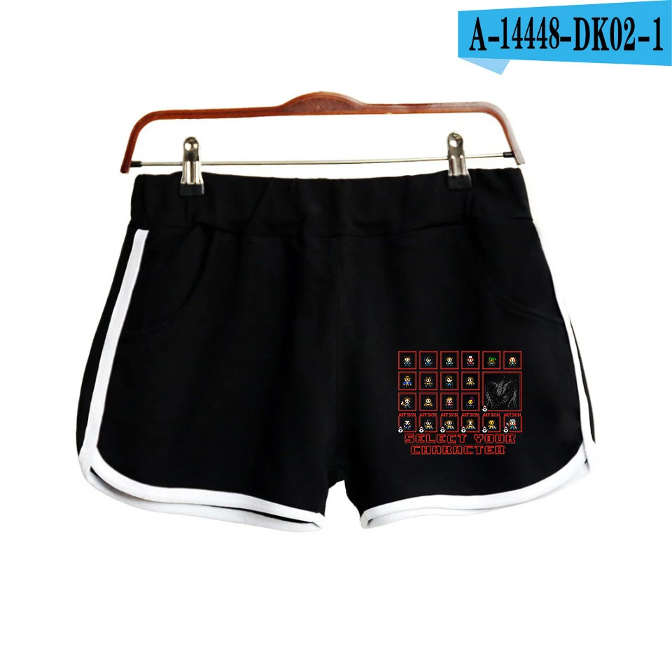 

2019 Simple Monster story Women Casual Shorts Patchwork Body Fitness Workout Summer Shorts Female Elastic Skinny Slim Short Hot