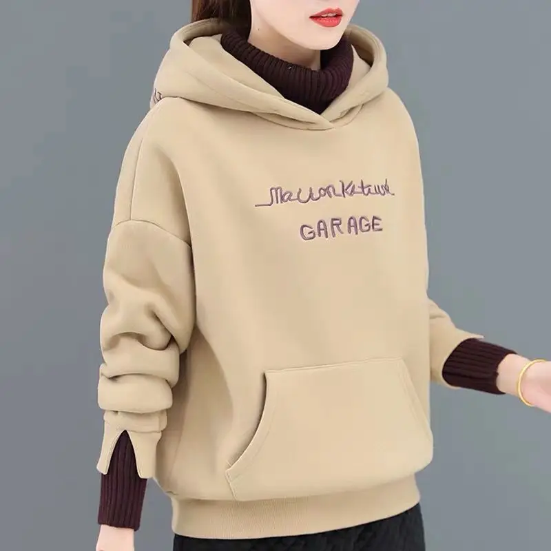

Women Hoodies Sweatshirts Sweater Women's Turtleneck Top Loose Hooded Coat