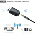 Адаптер аудиопередатчикаприемника KN330 Bluetooth 5,0, Usb-интерфейс постоянного тока, переключение TXRX в режим переключения, беспроводной аудио-и видеоадаптер