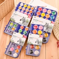 12162836 colors powder solid watercolor paint set watercolor painting pigment for drawing with paint brush art supplies