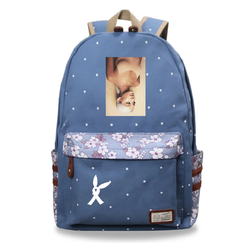 9 Mochila Feminina Ariana Grande рюкзак для ноутбука женский рюкзак для путешествий цветок волнистая точка школьные сумки для девочек-подростков - Цвет: 9
