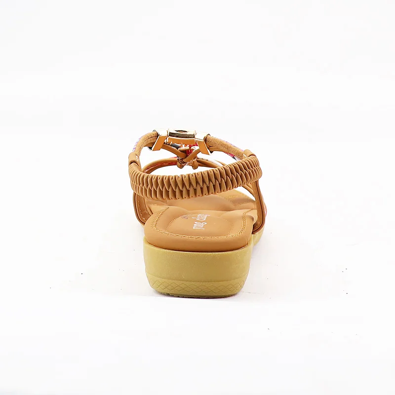 

Beach Sandals Women Floral Decoration String Bead Soft Women Shoes Design Non Slip Breathable Summer Sandals