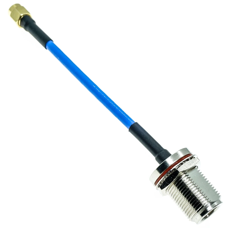 N женский разъем перегородка к SMA Штекерный RG405 RG-405 полугибкий коаксиальный
