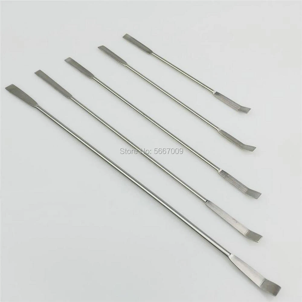 5pcs/set stainless steel medicinal Scrapers 12.5/15/18/20/22cm small scraping knife for experiment
