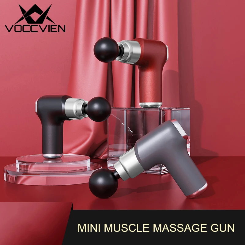 

VOCCVIEN NEW Mini Massage Gun Pocket Massager Deep Muscle Vibration Relief Pain Relax Fitness Therapy for Body Fascia Relaxation