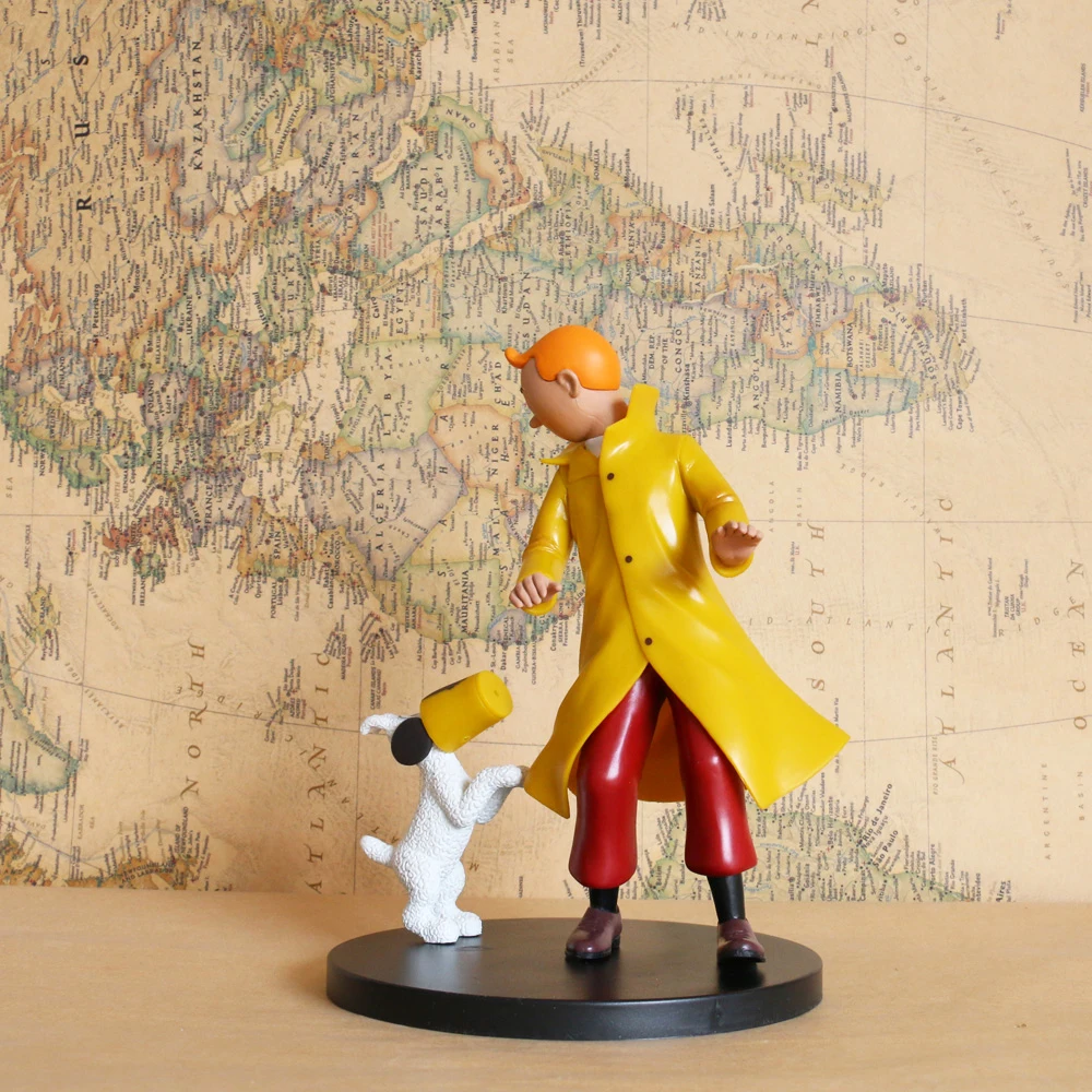 Комиксная анимационная модель в стиле Herge Tin Milou Snow in Коллекция игрушек для
