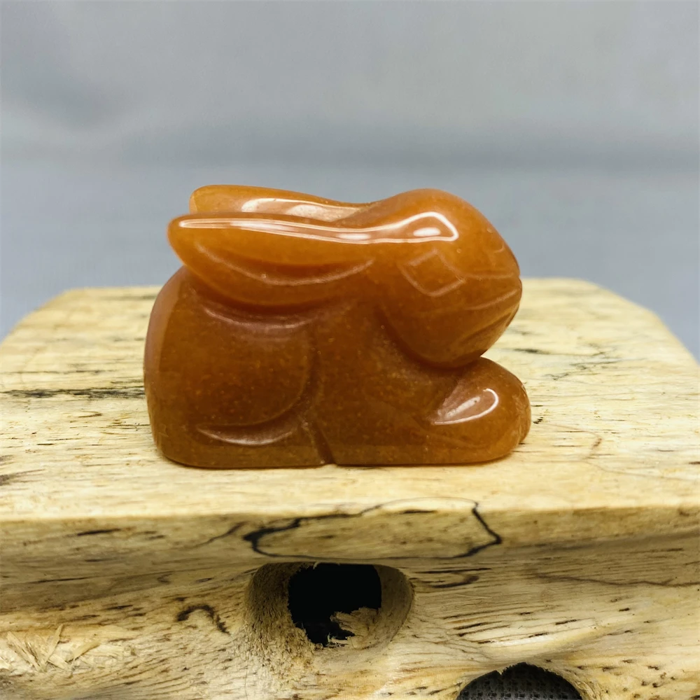 

Резная вручную красная пончилка рубиновый кролик хрусталь и камень лечебное домашнее духовное украшение и духовные скальные предметы инте...