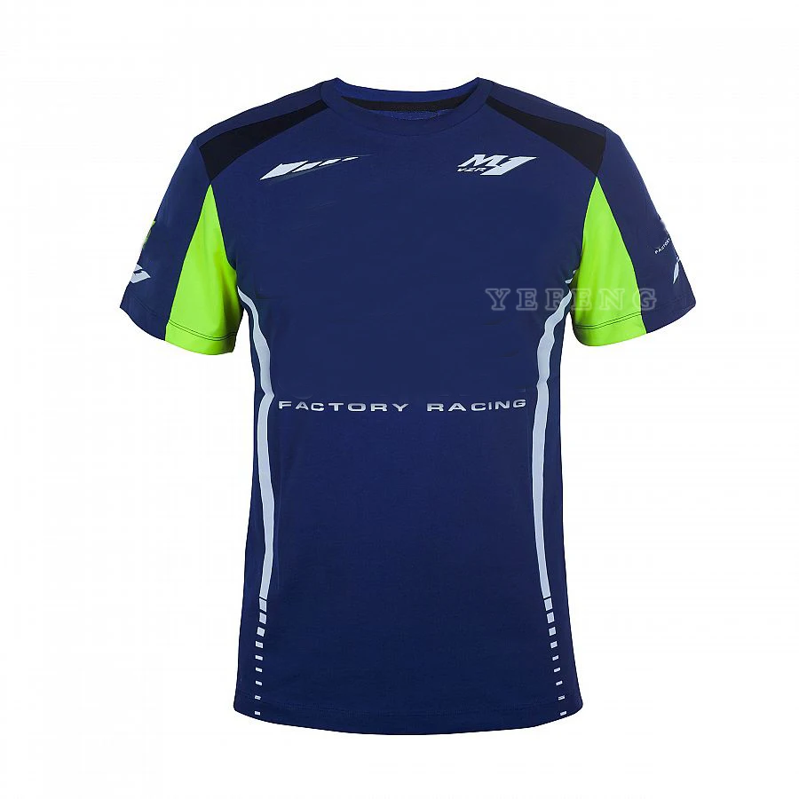 

Motorcycle For Yamaha Breathable Blue Moto GP Ractory Racing Team Motocross Clothing Riding T-Shirt BIg Tall Custom Plus Size