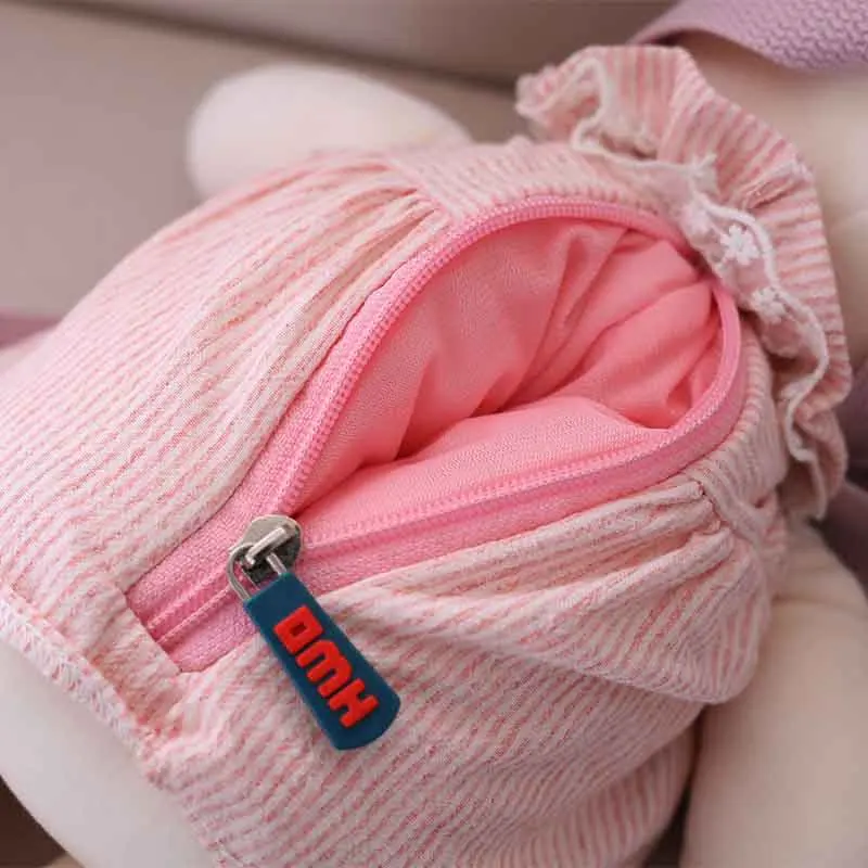 45/60/75/95cm New cartoon Bunny doll soft rabbit pillows Dressed style backpack Kid's school bags Soothe dolls for babies | Игрушки и