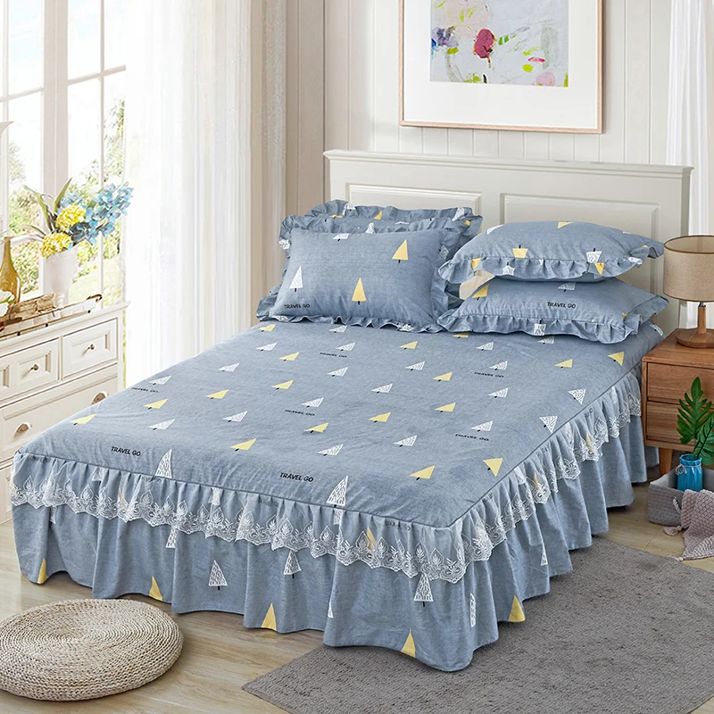 Кружевное двухъярусное покрывало утолщенное шлифовальное из